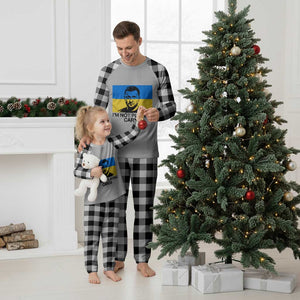 Im Not Playing Cards Plaid Pajama Set Zelensky Trump Ukraine Flag TS02 White Plaid Print Your Wear