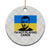Im Not Playing Cards Ceramic Ornament Zelensky Trump Ukraine Flag TS02 1pc Christmas Plaid Print Your Wear