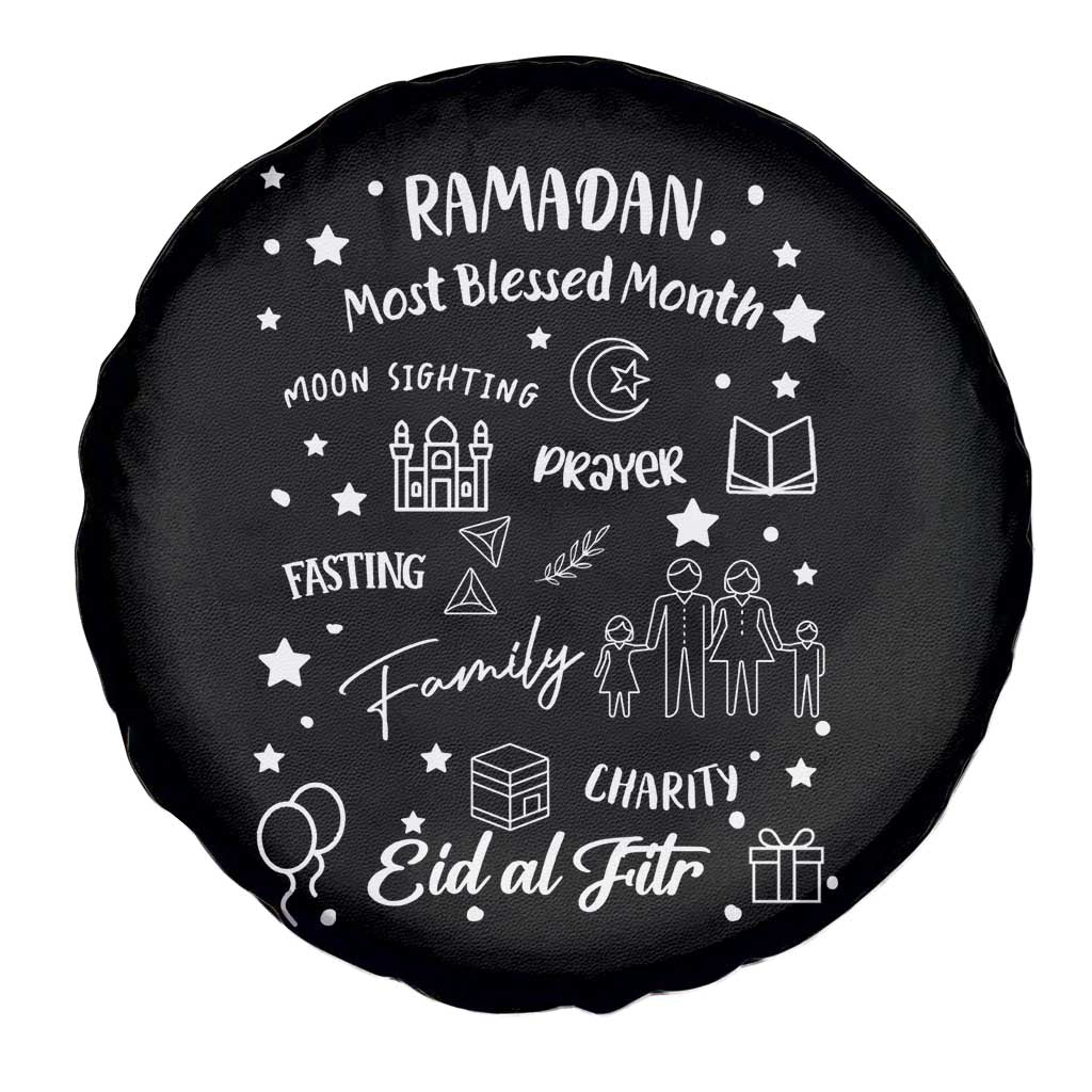 Ramadan Blessed Month Spare Tire Cover Muslim Islamic Ramadhan Eid al Fitr TS02 Print Your Wear
