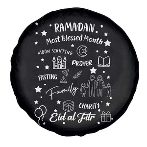 Ramadan Blessed Month Spare Tire Cover Muslim Islamic Ramadhan Eid al Fitr TS02 Print Your Wear