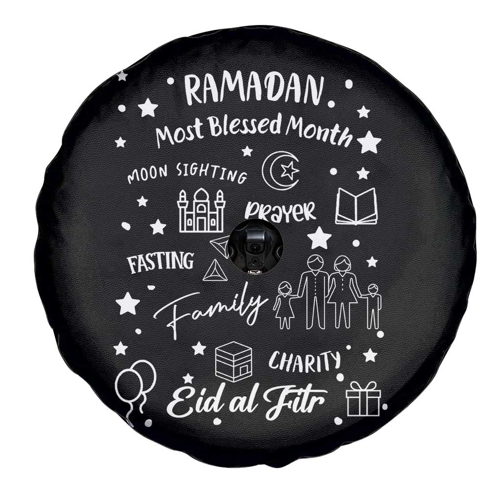 Ramadan Blessed Month Spare Tire Cover Muslim Islamic Ramadhan Eid al Fitr TS02 Print Your Wear