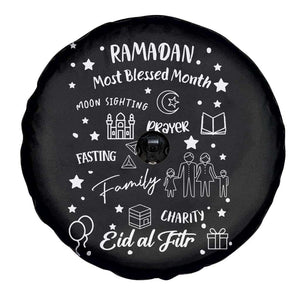 Ramadan Blessed Month Spare Tire Cover Muslim Islamic Ramadhan Eid al Fitr TS02 Print Your Wear