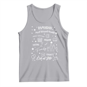 Ramadan Blessed Month Tank Top Muslim Islamic Ramadhan Eid al Fitr TS02 Athletic Heather Print Your Wear