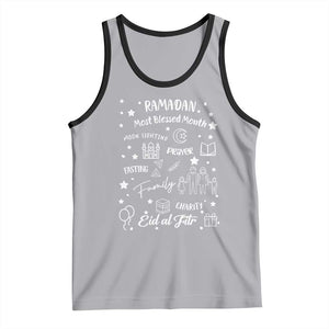 Ramadan Blessed Month Tank Top Muslim Islamic Ramadhan Eid al Fitr TS02 Athletic Heather Black Print Your Wear