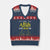 Only Allah Can Judge Me V-Neck Knit Sweater Vest Islamic Muslim Ramadan Eid TS02 Navy Red Print Your Wear