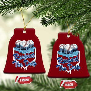 Respect The Drip Baseball Ceramic Ornament Driping Ice Cream Sport Lover TS02 Print Your Wear
