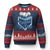Respect The Drip Baseball Ugly Christmas Sweater Driping Ice Cream Sport Lover TS02 Navy Red Print Your Wear