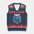 Respect The Drip Baseball V-Neck Knit Sweater Vest Driping Ice Cream Sport Lover TS02 Navy Red Print Your Wear