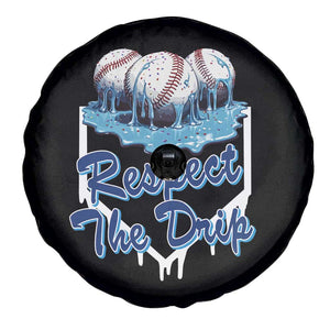Respect The Drip Baseball Spare Tire Cover Driping Ice Cream Sport Lover TS02 Print Your Wear