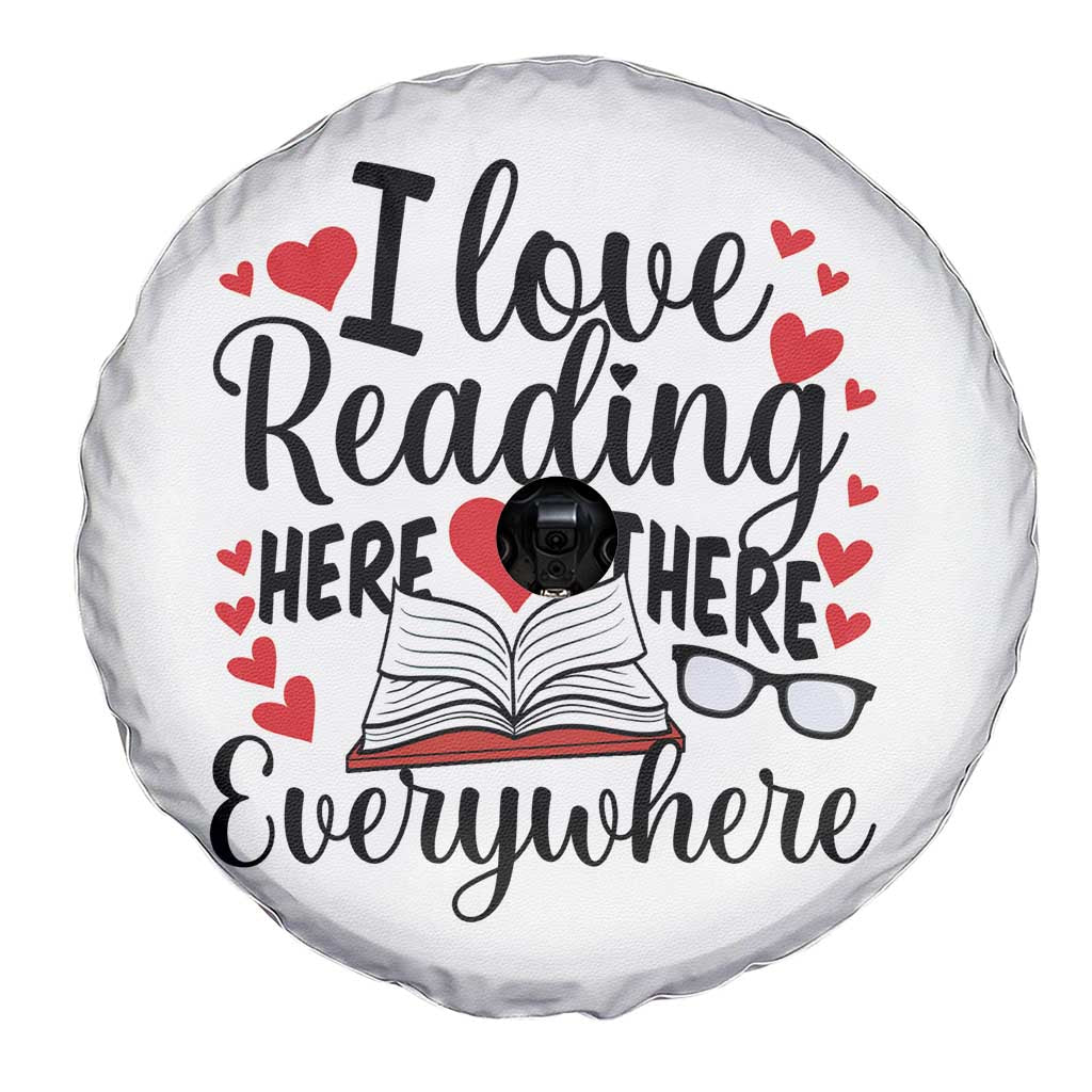 I Love Reading Here There Anywhere Spare Tire Cover Reading Month Across America TS02 Print Your Wear