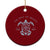 Gulf of Mexico Turtle Ceramic Ornament Golfo de Mexico Forever TS02 1pc Red Print Your Wear