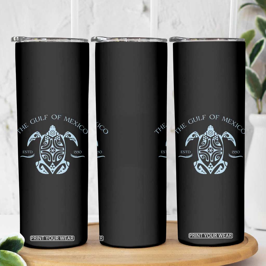 Gulf of Mexico Turtle Skinny Tumbler Golfo de Mexico Forever TS02 Print Your Wear