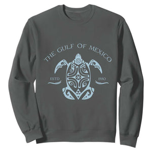 Gulf of Mexico Turtle Sweatshirt Golfo de Mexico Forever TS02 Dark Heather Print Your Wear