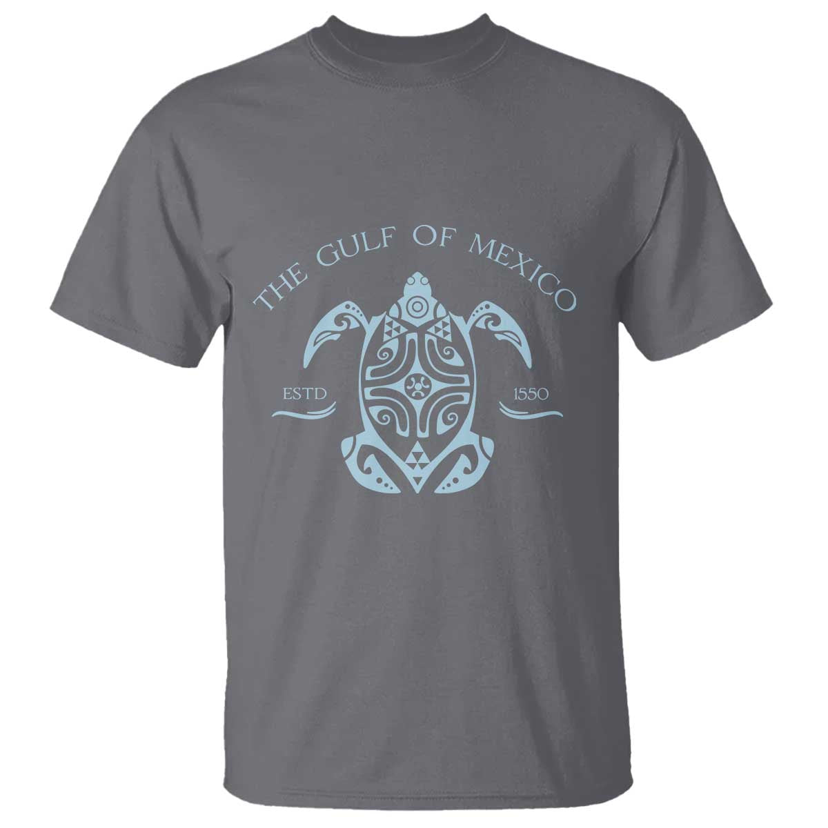 Gulf of Mexico Turtle T Shirt Golfo de Mexico Forever TS02 Charcoal Print Your Wear