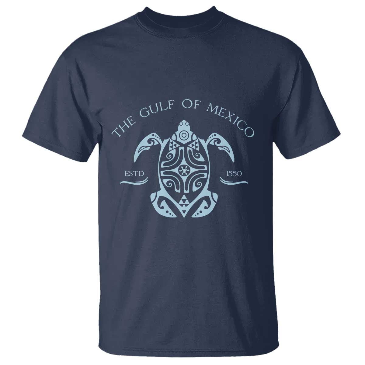 Gulf of Mexico Turtle T Shirt Golfo de Mexico Forever TS02 Navy Print Your Wear