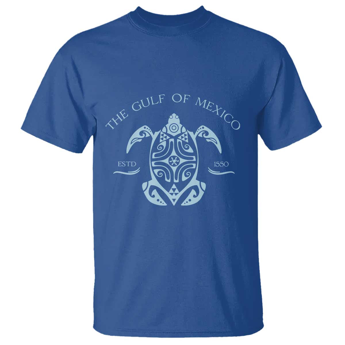 Gulf of Mexico Turtle T Shirt Golfo de Mexico Forever TS02 Royal Blue Print Your Wear