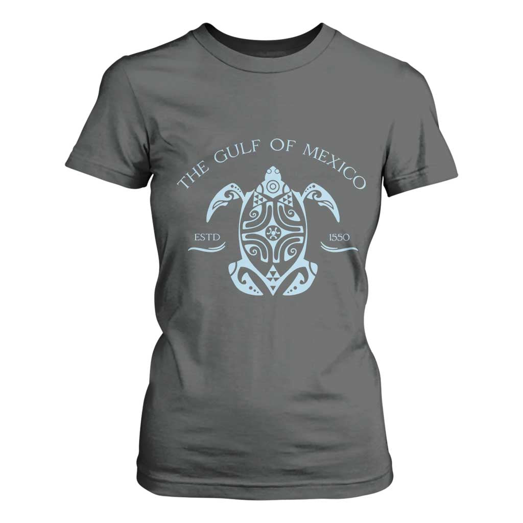 Gulf of Mexico Turtle T Shirt For Women Golfo de Mexico Forever TS02 Dark Heather Print Your Wear