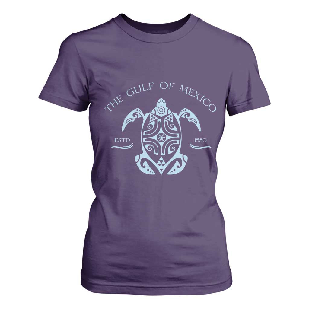 Gulf of Mexico Turtle T Shirt For Women Golfo de Mexico Forever TS02 Purple Print Your Wear
