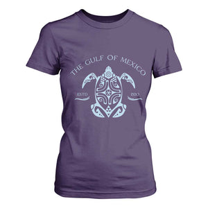 Gulf of Mexico Turtle T Shirt For Women Golfo de Mexico Forever TS02 Purple Print Your Wear