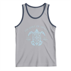 Gulf of Mexico Turtle Tank Top Golfo de Mexico Forever TS02 Athletic Heather Navy Print Your Wear