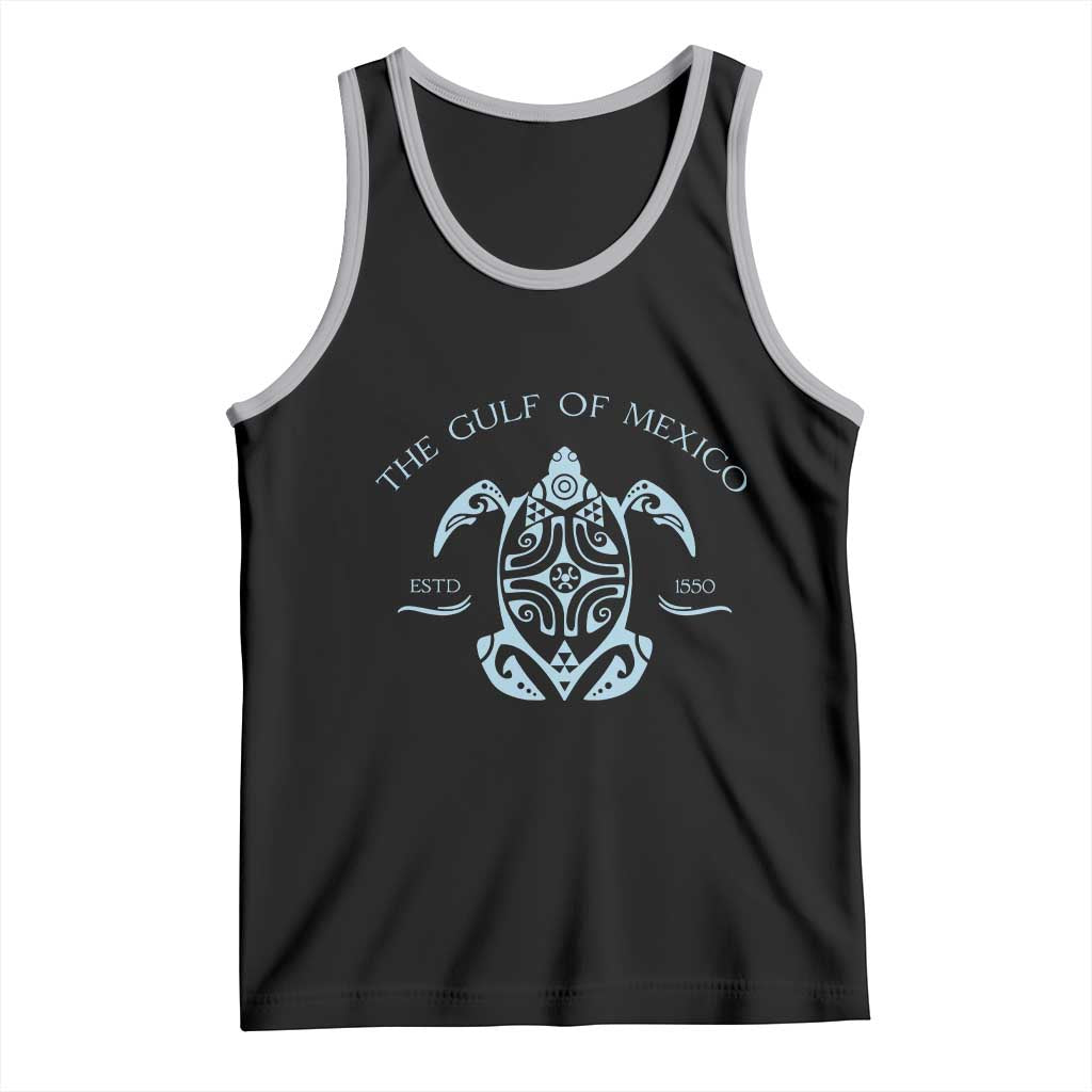 Gulf of Mexico Turtle Tank Top Golfo de Mexico Forever TS02 Black Athletic Heather Print Your Wear