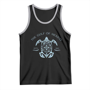 Gulf of Mexico Turtle Tank Top Golfo de Mexico Forever TS02 Black Athletic Heather Print Your Wear