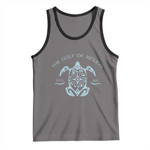 Gulf of Mexico Turtle Tank Top Golfo de Mexico Forever TS02 Deep Heather Black Print Your Wear