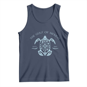Gulf of Mexico Turtle Tank Top Golfo de Mexico Forever TS02 Navy Print Your Wear