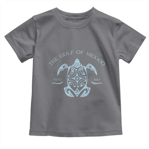 Gulf of Mexico Turtle Toddler T Shirt Golfo de Mexico Forever TS02 Charcoal Print Your Wear