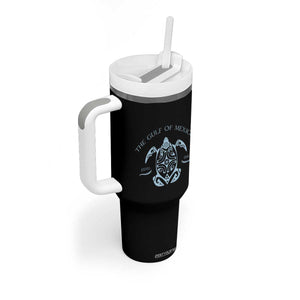 Gulf of Mexico Turtle Tumbler With Handle Golfo de Mexico Forever TS02 Print Your Wear