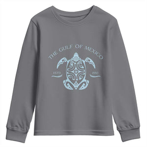 Gulf of Mexico Turtle Youth Sweatshirt Golfo de Mexico Forever TS02 Charcoal Print Your Wear