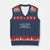 Hate Never Made Any Nation Great V-Neck Knit Sweater Vest TS02 Navy Red Print Your Wear
