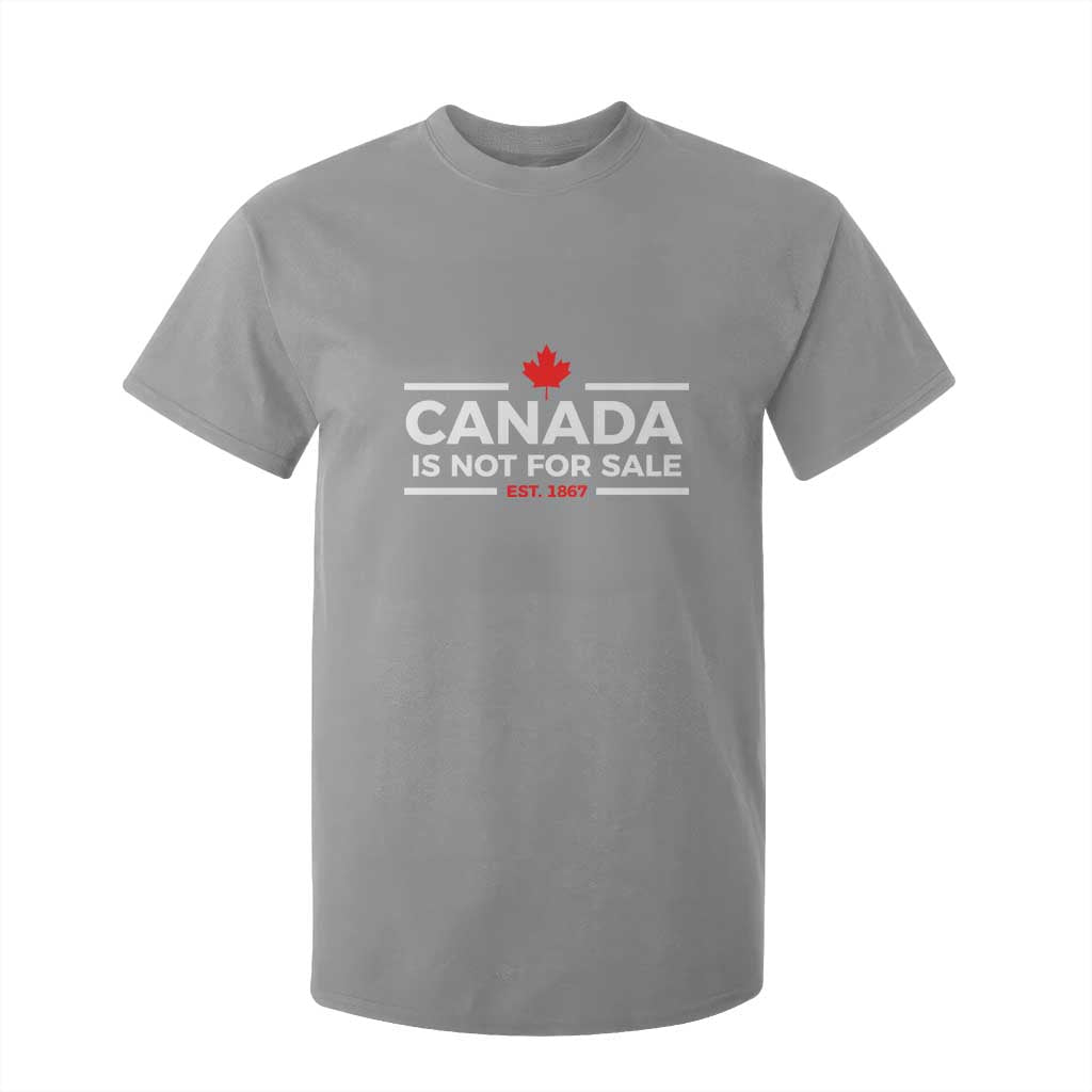 Canada Is Not For Sale Est. 1867 T Shirt For Kid TS02 Sport Gray Print Your Wear