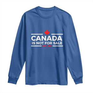 Canada Is Not For Sale Est. 1867 Long Sleeve Shirt TS02 Royal Blue Print Your Wear
