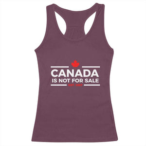 Canada Is Not For Sale Est. 1867 Racerback Tank Top TS02 Maroon Print Your Wear