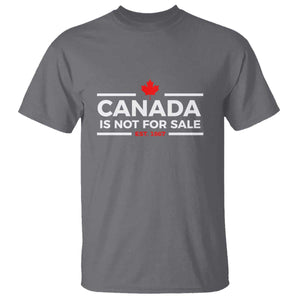 Canada Is Not For Sale Est. 1867 T Shirt TS02 Charcoal Print Your Wear
