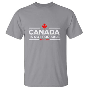 Canada Is Not For Sale Est. 1867 T Shirt TS02 Sport Gray Print Your Wear