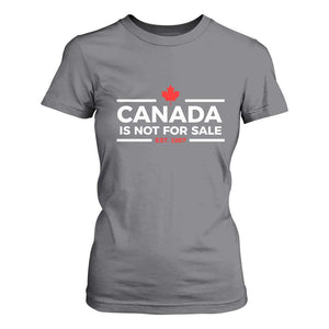Canada Is Not For Sale Est. 1867 T Shirt For Women TS02 Charcoal Print Your Wear