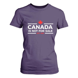 Canada Is Not For Sale Est. 1867 T Shirt For Women TS02 Purple Print Your Wear