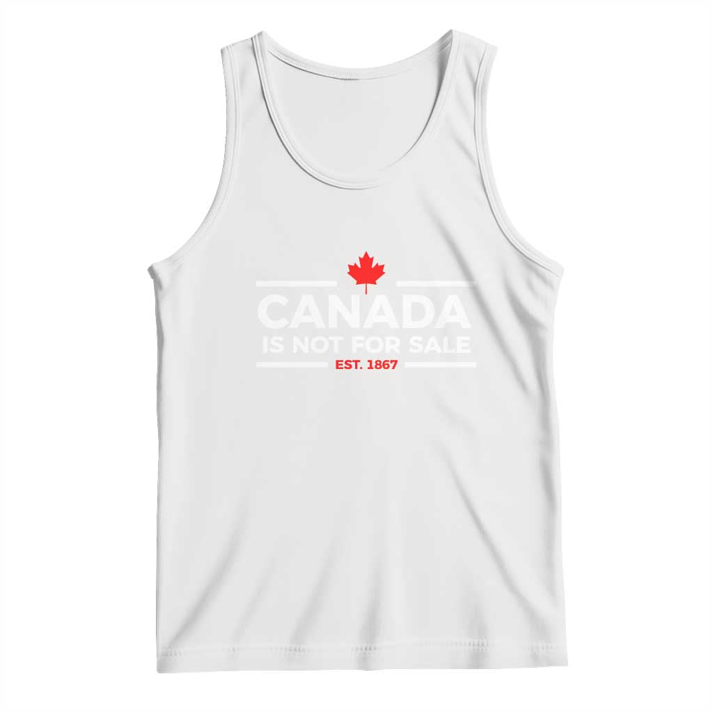 Canada Is Not For Sale Est. 1867 Tank Top TS02 White Print Your Wear