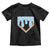 Baseball Ice Cream Dripping Toddler T Shirt Home Plate Drip TS02 Black Print Your Wear