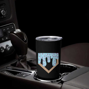 Baseball Ice Cream Dripping Tumbler Cup Home Plate Drip TS02 Print Your Wear