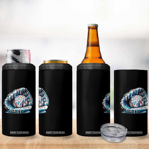 Baseball Drip Sprinkles Ice Cream 4 in 1 Can Cooler Tumbler Ball and Glove Dripping TS02 Print Your Wear