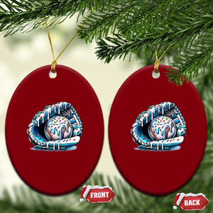 Baseball Drip Sprinkles Ice Cream Ceramic Ornament Ball and Glove Dripping TS02 Print Your Wear