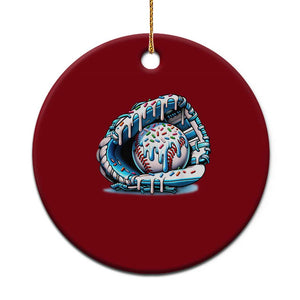 Baseball Drip Sprinkles Ice Cream Ceramic Ornament Ball and Glove Dripping TS02 1pc Red Print Your Wear