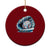 Baseball Drip Sprinkles Ice Cream Ceramic Ornament Ball and Glove Dripping TS02 1pc Red Print Your Wear