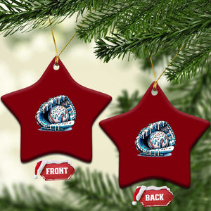 Baseball Drip Sprinkles Ice Cream Ceramic Ornament Ball and Glove Dripping TS02 Print Your Wear