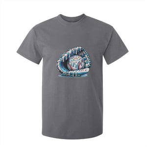 Baseball Drip Sprinkles Ice Cream T Shirt For Kid Ball and Glove Dripping TS02 Charcoal Print Your Wear