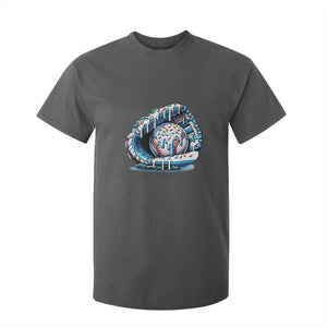 Baseball Drip Sprinkles Ice Cream T Shirt For Kid Ball and Glove Dripping TS02 Dark Heather Print Your Wear