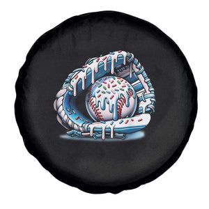 Baseball Drip Sprinkles Ice Cream Spare Tire Cover Ball and Glove Dripping TS02 Print Your Wear